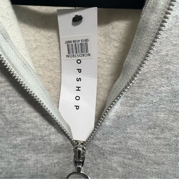 Topshop Tiered Zip Up Mini Sweater Dress, New with Tags - Picture 5 of 6